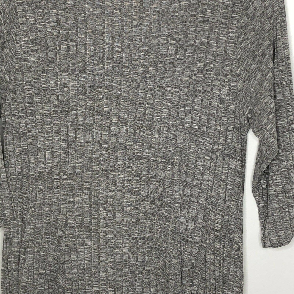 Torrid Womens Dress Size 2X Soft Plush Light Grey Ribbed Fluted Scoop Neck - Picture 7 of 9